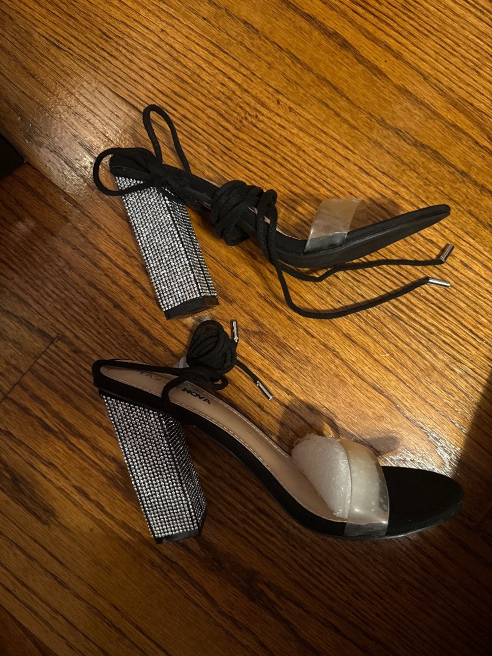 Never worn strappy black sandal